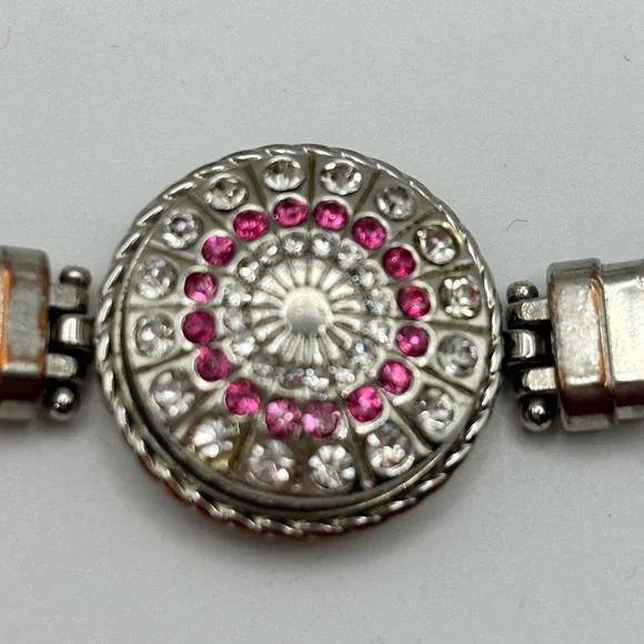 Ginger Snaps, Silver Tone Multi-Color Snap Charm BraceletW/5 Charms Size 71/2” - Picture 12 of 16